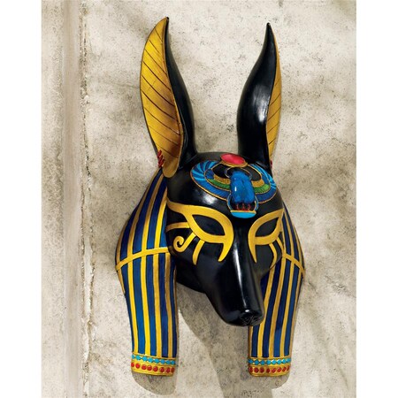 Design Toscano Masks of Ancient Egyptian Gods: Anubis Wall Sculpture WU76417